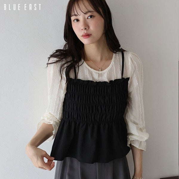Button Shirt/Blouse Ladies fashion Layered Blouse Bustier [2025 NEW]