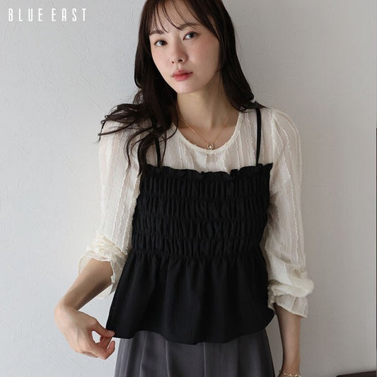 Button Shirt/Blouse Ladies fashion Layered Blouse Bustier [2025 NEW]