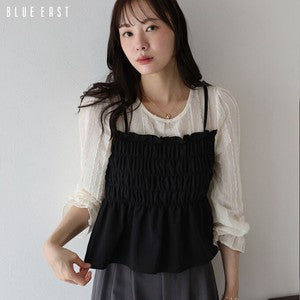 Button Shirt/Blouse Ladies fashion Layered Blouse Bustier [2025 NEW]