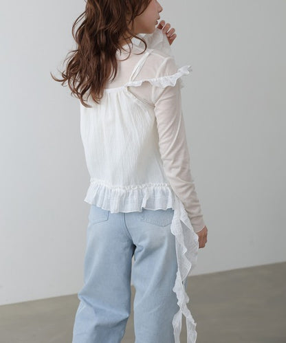 Bab Ruffle Frill Camisole◇Can Be Worn Across All Seasons