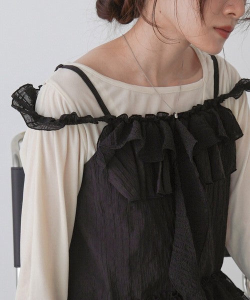 Bab Ruffle Frill Camisole◇Can Be Worn Across All Seasons