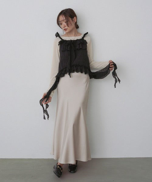 Bab Ruffle Frill Camisole◇Can Be Worn Across All Seasons