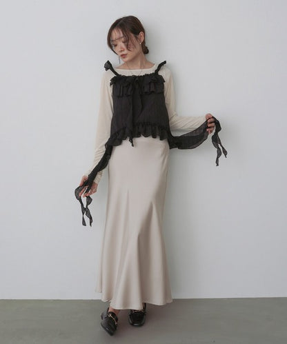 Bab Ruffle Frill Camisole◇Can Be Worn Across All Seasons