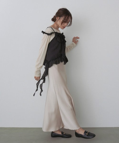Bab Ruffle Frill Camisole◇Can Be Worn Across All Seasons