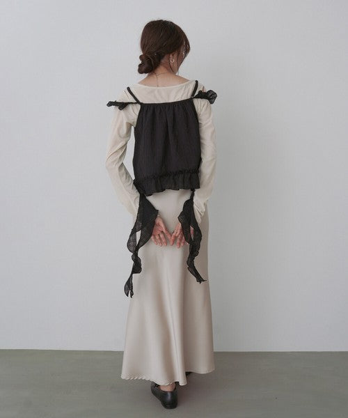 Bab Ruffle Frill Camisole◇Can Be Worn Across All Seasons
