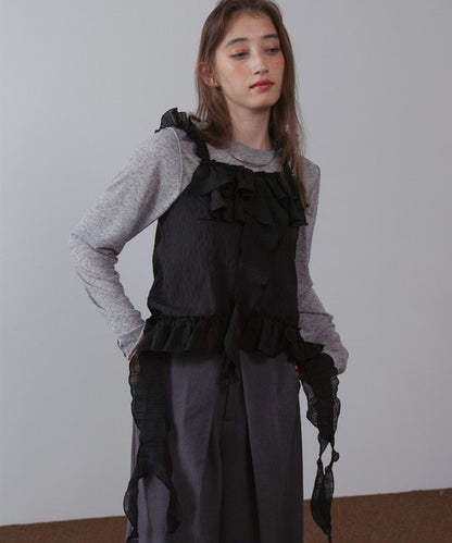 Bab Ruffle Frill Camisole◇Can Be Worn Across All Seasons
