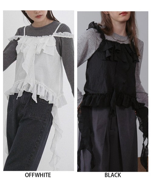 Bab Ruffle Frill Camisole◇Can Be Worn Across All Seasons