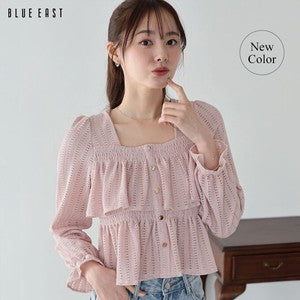 Button Shirt/Blouse Square Tiered