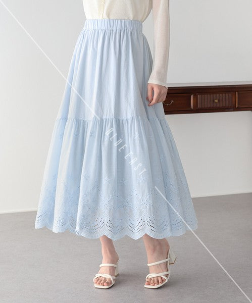 Skirt Tiered Skirt Cotton