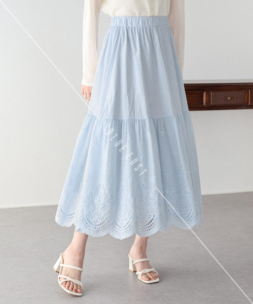 Skirt Tiered Skirt Cotton