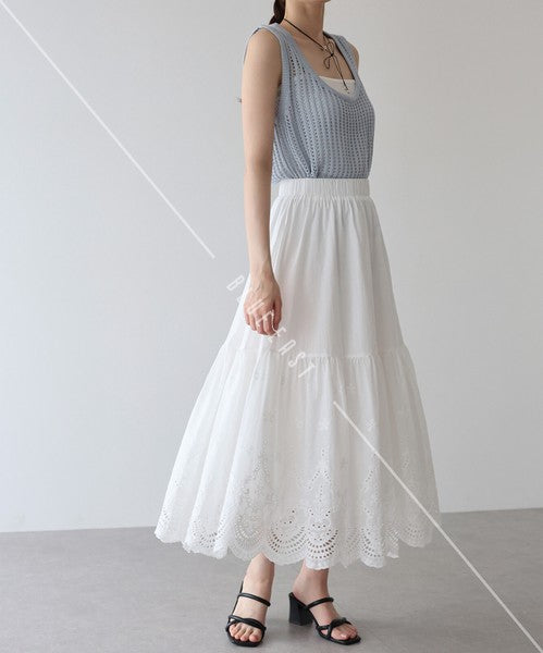 Skirt Tiered Skirt Cotton