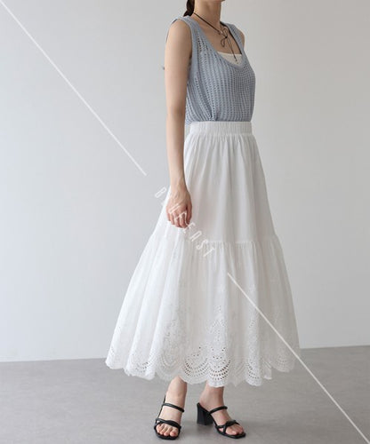 Skirt Tiered Skirt Cotton