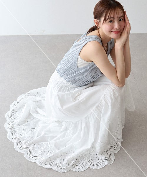 Skirt Tiered Skirt Cotton