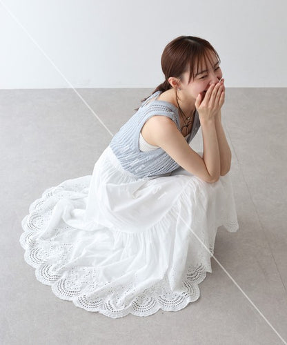 Skirt Tiered Skirt Cotton