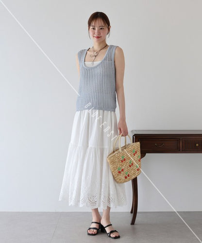 Skirt Tiered Skirt Cotton
