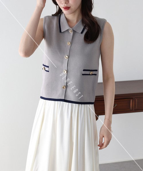 Sweater/Knitwear Ladies fashion Sleeveless