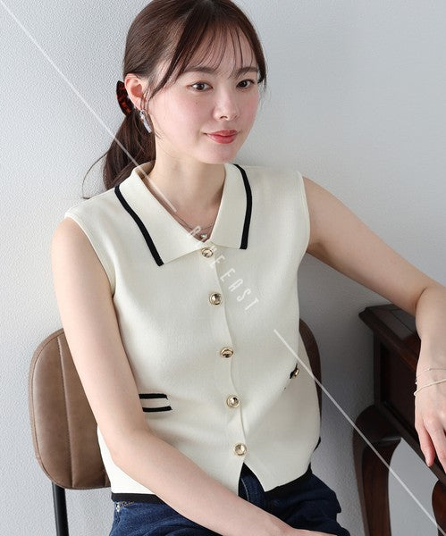 Sweater/Knitwear Ladies fashion Sleeveless