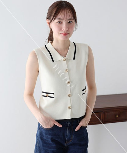 Sweater/Knitwear Ladies fashion Sleeveless