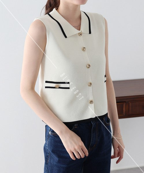 Sweater/Knitwear Ladies fashion Sleeveless