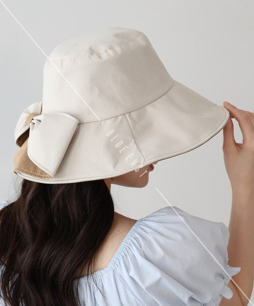 Bucket Hat Bicolor Back Ribbon