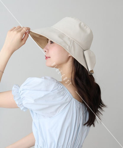 Bucket Hat Bicolor Back Ribbon
