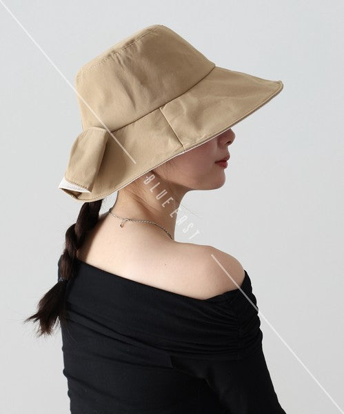 Bucket Hat Bicolor Back Ribbon
