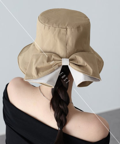 Bucket Hat Bicolor Back Ribbon