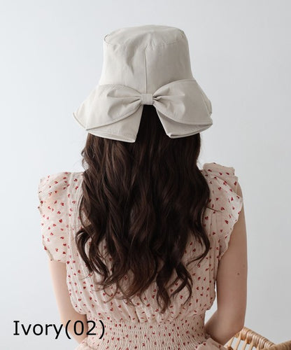 Bucket Hat Bicolor Back Ribbon
