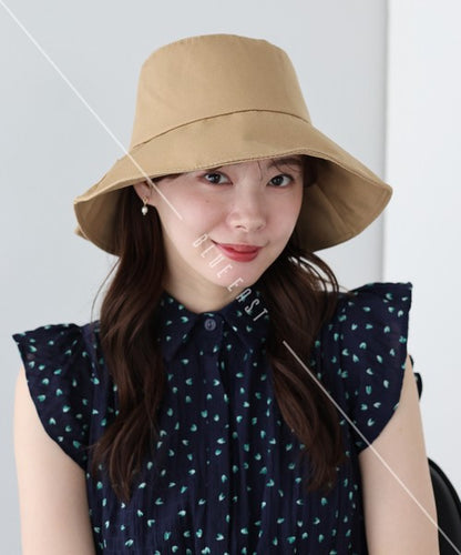 Bucket Hat Bicolor Back Ribbon