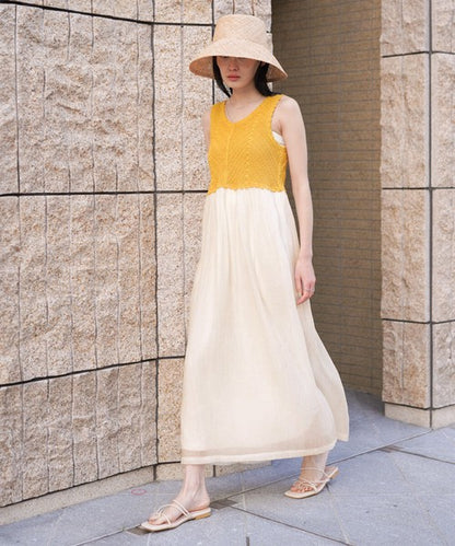 Crochet Combi Cami Dress◇Crochet Combination Camisole Dress