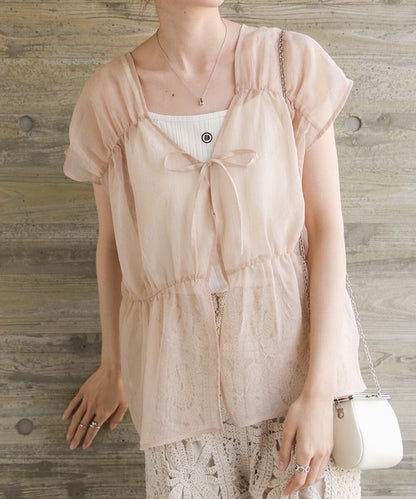 Bab Reversible Gather Blouse◇Reversible Blouse to Change the Look as You Like