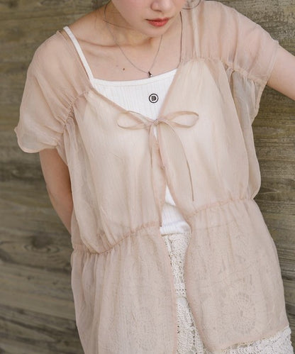 Bab Reversible Gather Blouse◇Reversible Blouse to Change the Look as You Like
