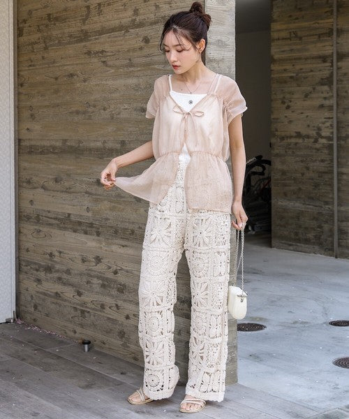 Bab Reversible Gather Blouse◇Reversible Blouse to Change the Look as You Like