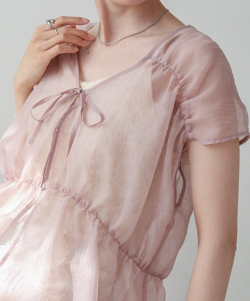 Bab Reversible Gather Blouse◇Reversible Blouse to Change the Look as You Like