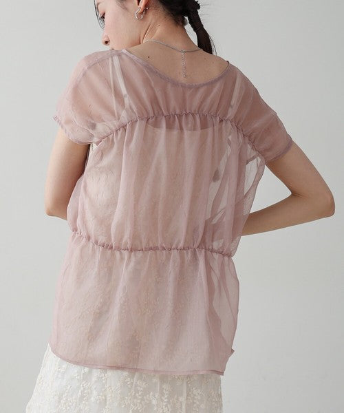 Bab Reversible Gather Blouse◇Reversible Blouse to Change the Look as You Like