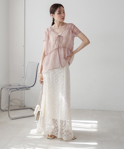 Bab Reversible Gather Blouse◇Reversible Blouse to Change the Look as You Like