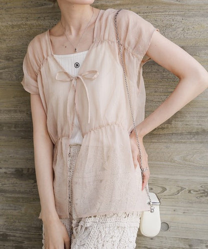 Bab Reversible Gather Blouse◇Reversible Blouse to Change the Look as You Like