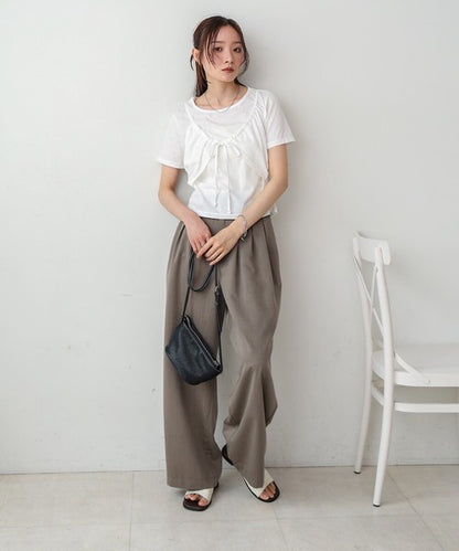 Bab Bustier-Layered Design Top – Soft Cotton-Blend for Summer Comfort