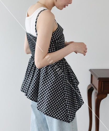 Button Shirt/Blouse Asymmetrical Camisole Bustier