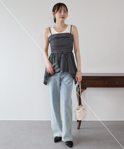 Button Shirt/Blouse Asymmetrical Camisole Bustier