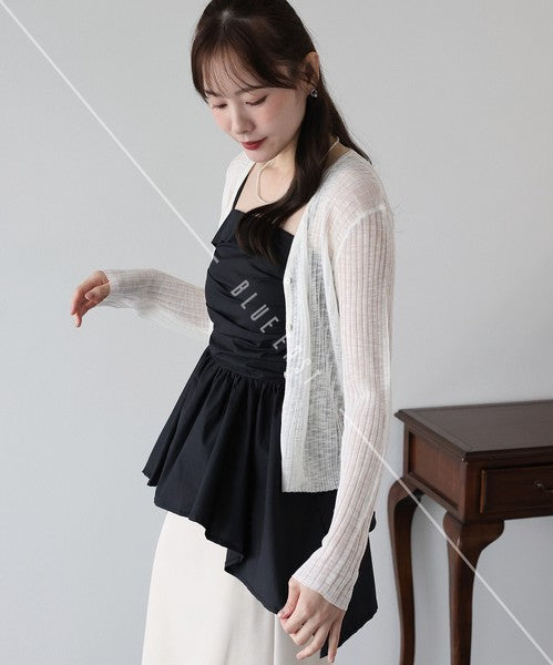 Button Shirt/Blouse Asymmetrical Camisole Bustier