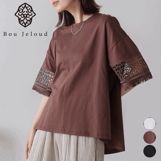 Lace Sleeve T-Shirt◇Lace Sleeve Detail