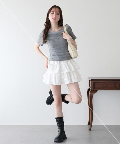 T-shirt Ladies fashion Cut-and-sew