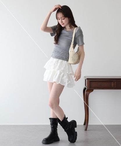 T-shirt Ladies fashion Cut-and-sew