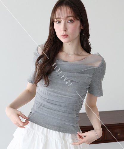 T-shirt Ladies fashion Cut-and-sew