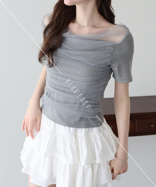 T-shirt Ladies fashion Cut-and-sew