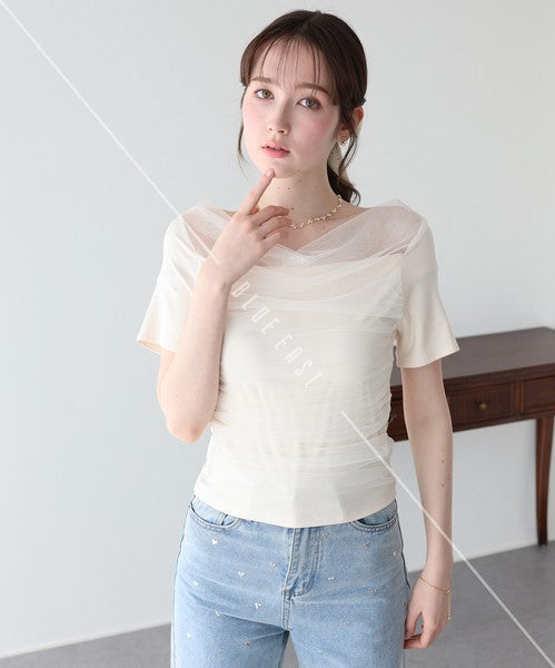 T-shirt Ladies fashion Cut-and-sew