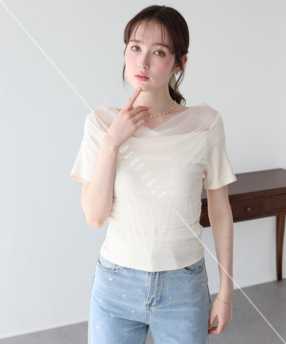 T-shirt Ladies fashion Cut-and-sew