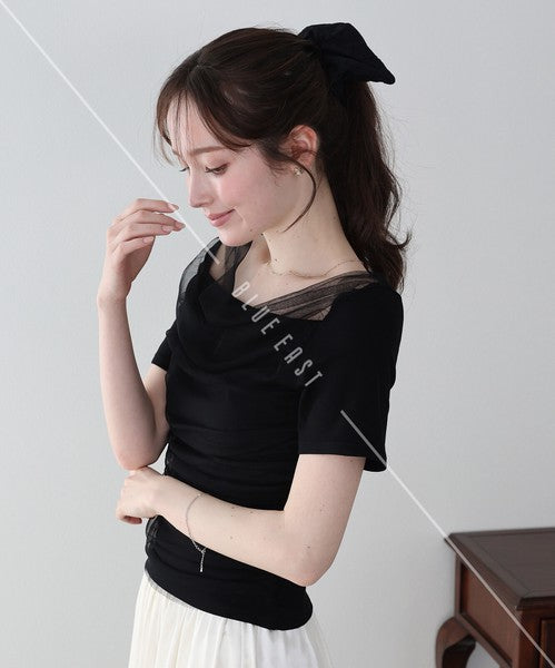 T-shirt Ladies fashion Cut-and-sew