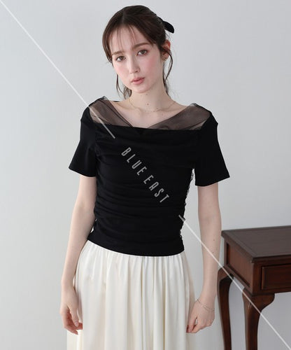 T-shirt Ladies fashion Cut-and-sew